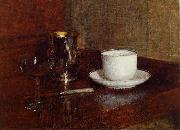 Henri Fantin-Latour Still Life Glass oil